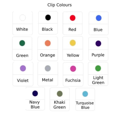 Clip colour options for BiC Media Clic Biodegradable Ballpens by Total Merchandise