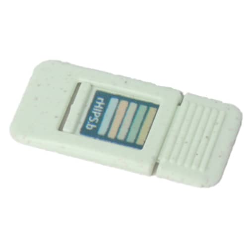 Recycled Biodegradable Plastic Webcam Covers in seaweed with company logo by Total Merchandise