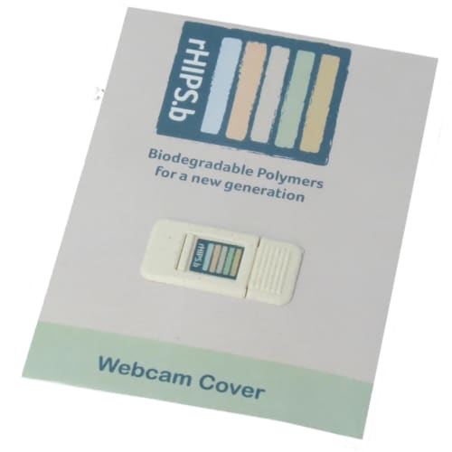 Recycled Biodegradable Plastic Webcam Covers with full colour printed card by Total Merchandise