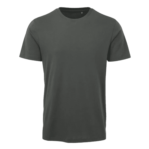 Custom Coloured Anthem Organic T-Shirts in Carbon from Total Merchandise