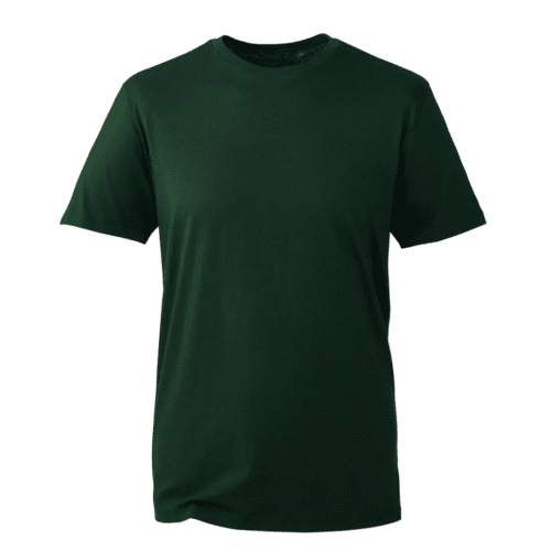 Custom Coloured Anthem Organic T-Shirts in Forest Green from Total Merchandise