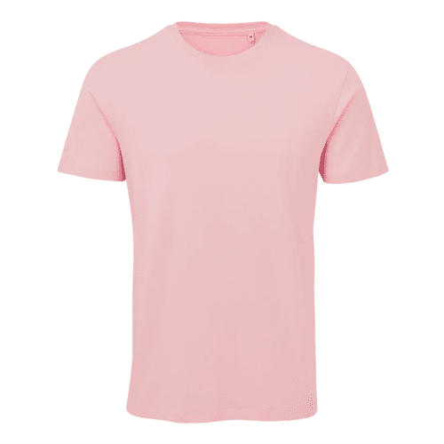 Branded Coloured Anthem Organic T-Shirts in Pink from Total Merchandise