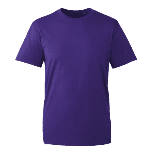 Logo printed Coloured Anthem Organic T-Shirts in Purple from Total Merchandise