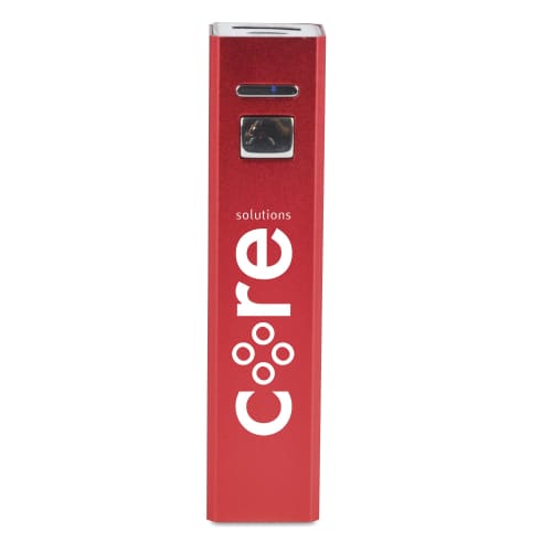 Tradeshow Cuboid Power Banks are customised by Total Merchandise to show your logo.