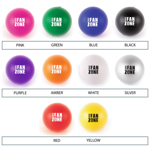 Colour Options for Custom Printed Stress Balls in Wellbeing Gift Sets from Total Merchandise