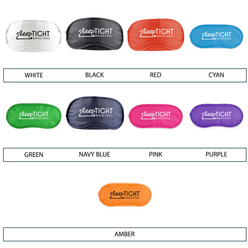 Colour Options for Promotional Eye Masks in Wellbeing Gift Sets from Total Merchandise