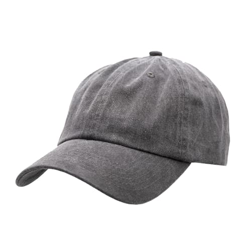 Promotional Pigment - Dyed Cotton Twill Caps From Total Merchandise - black