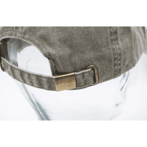 Custom Branded Pigment-Dyed Cotton Twill Caps From Total Merchandise - Olive - buckle