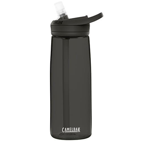 Promotional 750ml CamelBak Eddy Sports Bottles in Charcoal with company logo by Total Merchandise