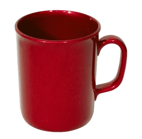 Recycled plastic Eco Spectra Reclaimed Plastic Mugs in Red colour by Total Merchandise
