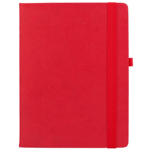 Corporate Branded Calista Quarto Notebooks in Red from Total Merchandise