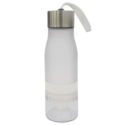 Corporate Branded Monaco Fruit Infuser Bottles in White from Total Merchandise