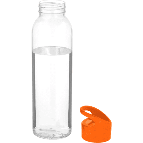 Custom 650ml Sky Colour Pop Drink Bottle With the lid off and to the side from Total Merchandise