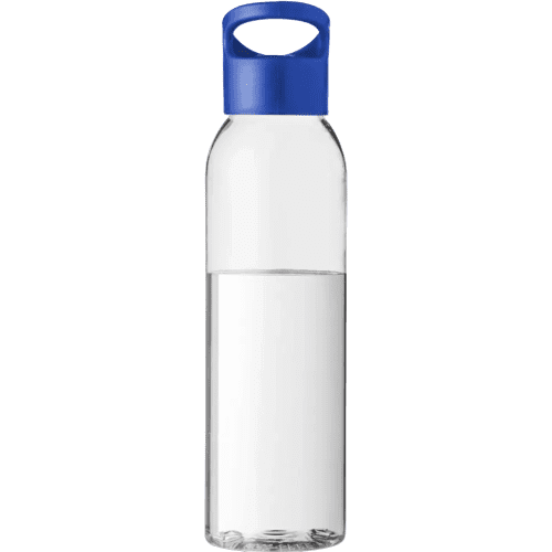 Branded 650ml Sky Colour Pop Drink Bottles with a blue lid from Merchandise