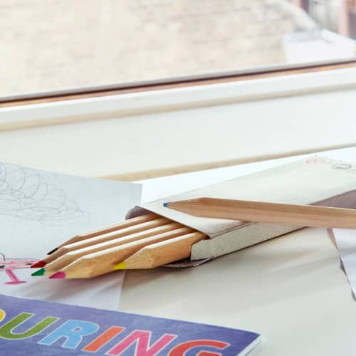 Six Piece Colouring Pencil Set