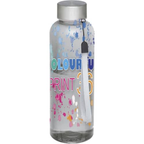 Logo Branded 500ml Bodhi Tritan Sport Bottles in Transparent Black from Total Merchandise