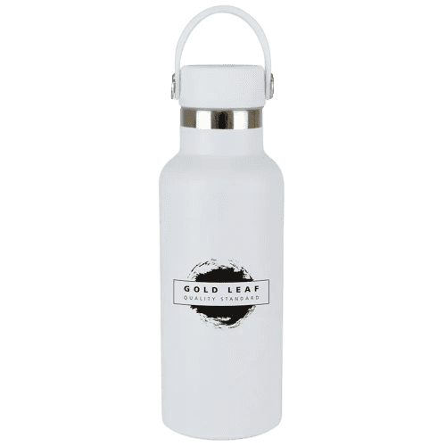 UK Express Printed Varo Reusable Water Bottles in White Branded with a Logo by Total Merchandise