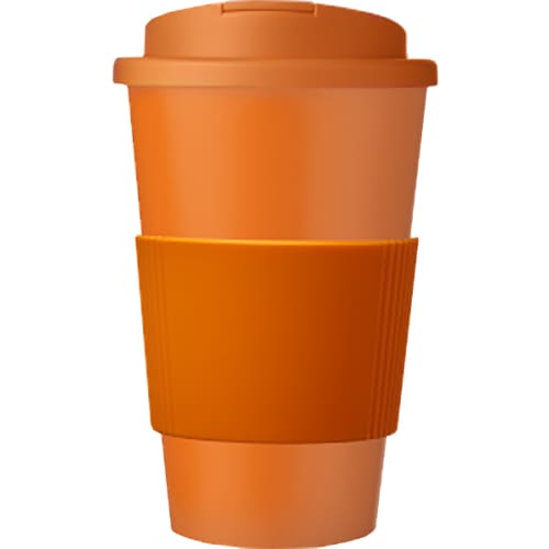 Spill-Proof Americano Mugs with Grip in Orange