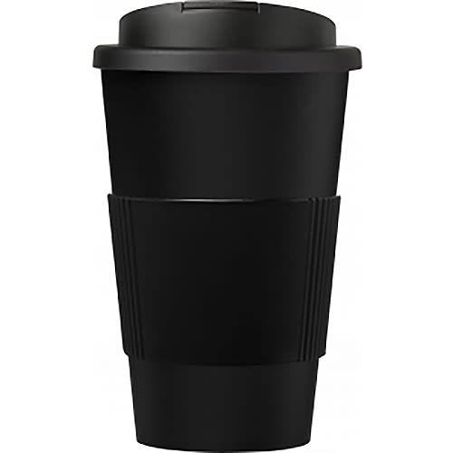 Spill-Proof Americano Mugs with Grip in Black