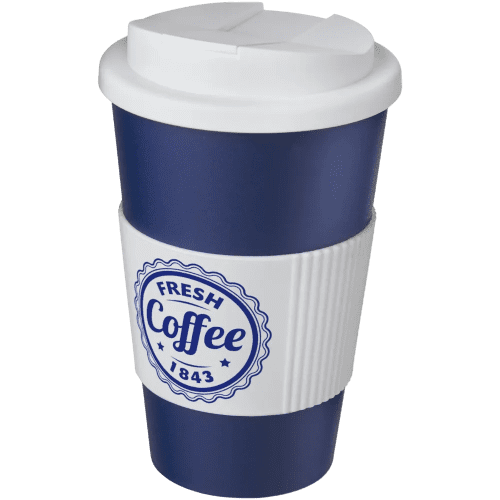 Promotional Spill-Proof Americano Reusable Coffee Cups Printed with a Logo by Total Merchandise