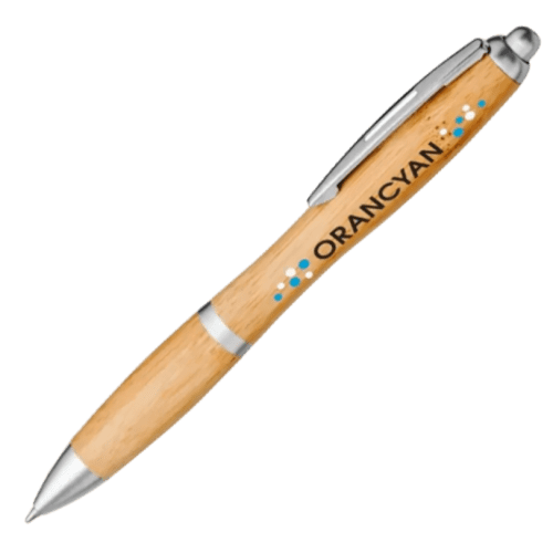 Nash Bamboo Pen in Natural/Silver