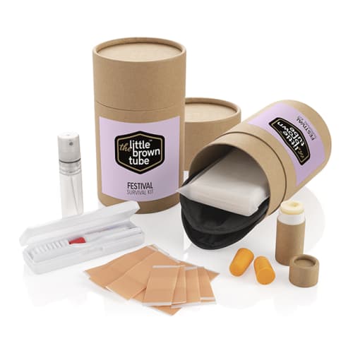 UK Printed The Little Brown Tube Festival Kit with a Logo from Total Merchandise