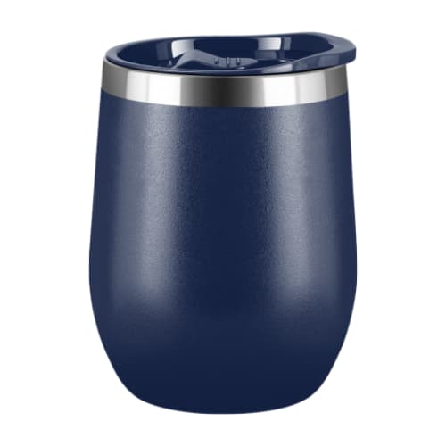 Corporate Branded Mood Travel Mugs in Dark Blue from Total Merchandise