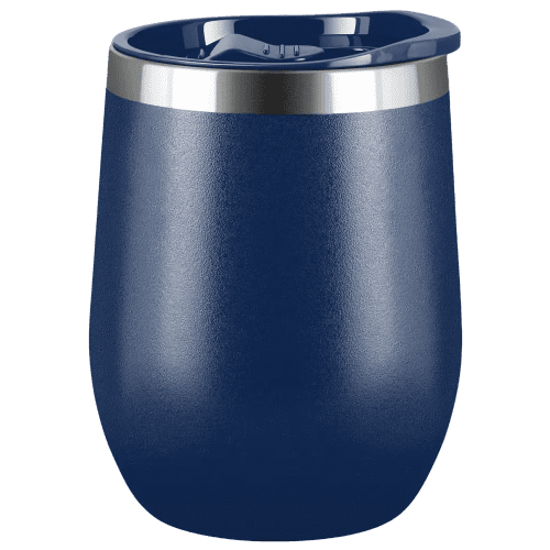 Corporate Branded Mood Travel Mugs in Dark Blue from Total Merchandise