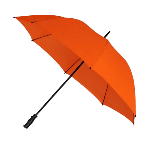 Custom-branded Valuestorm Golf Umbrellas in Orange from Total Merchandise