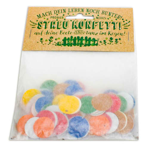 Promotional Seed Paper Confetti Packets Printed with a Logo from Total Merchandise