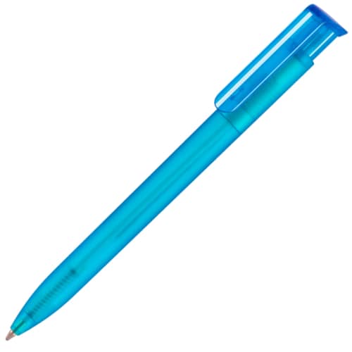 Custom Printed Absolute Frost Ballpens in Light Blue from Total Merchandise