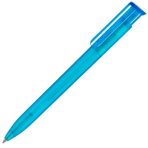 Custom Printed Absolute Frost Ballpens in Light Blue from Total Merchandise
