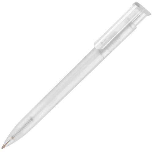 Promotional Absolute Frost Ballpens in White from Total Merchandise