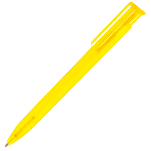Custom Branded Absolute Frost Ballpens in Yellow from Total Merchandise