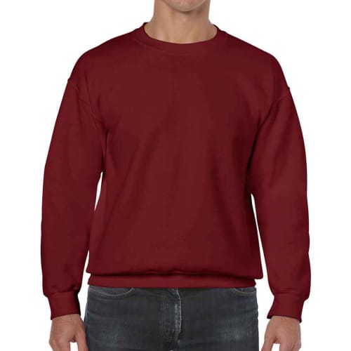 Custom printed Gildan Heavy Blend Adult Crew Neck Sweatshirt in Garnet from Total Merchandise