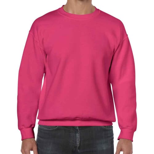 Customisable Gildan Heavy Blend Adult Crew Neck Sweatshirt in Heliconia from Total Merchandise