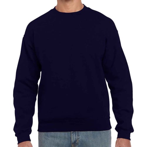 Customisable Gildan Heavy Blend Adult Crew Neck Sweatshirt in Navy from Total Merchandise