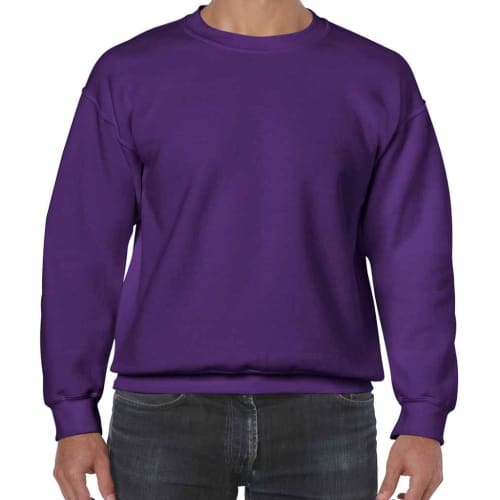 Promotional Gildan Heavy Blend Adult Crew Neck Sweatshirt in Purple from Total Merchandise