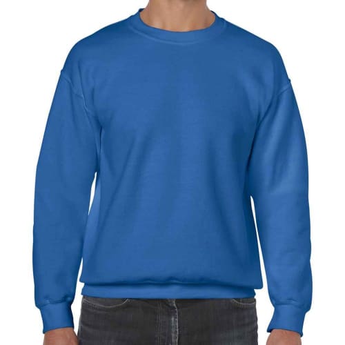 Branded Gildan Heavy Blend Adult Crew Neck Sweatshirt in Royal Blue from Total Merchandise