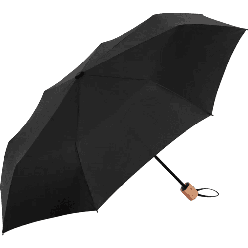 Custom branded ÖkoBrella Mini Umbrellas in Black from Total Merchandise