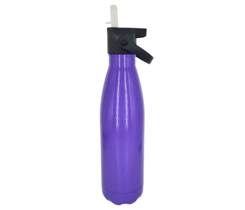 Capella Metal Bottle with Flip Lid in Gloss Purple