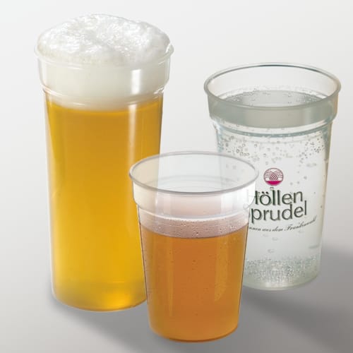 Custom 400ml Unbreakable Plastic Cups with a fully printed design from Total Merchandise
