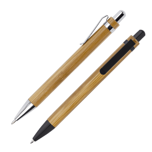 Push-Button Bamboo Ballpens