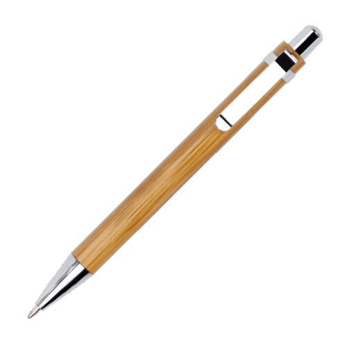 Push-Button Bamboo Ballpens