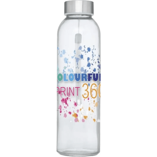 Full colour 360 degree printed Bodhi Glass Bottle from Total Merchandise