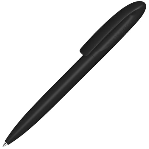 Printed Skeye Bio Ballpens in Black with spot colour printed logo by Total Merchandise