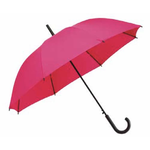 Custom Branded Falconetti® Automatic Umbrella in Pink Printed with a Logo by Total Merchandise