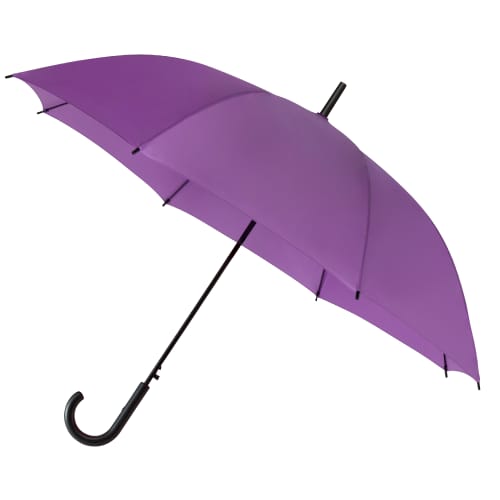 Custom Printed Falconetti® Automatic Umbrella in Purple Printed with a Logo by Total Merchandise