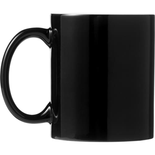 Left-Handed View of Promotional Java Duo Mugs in Black from Total Merchandise