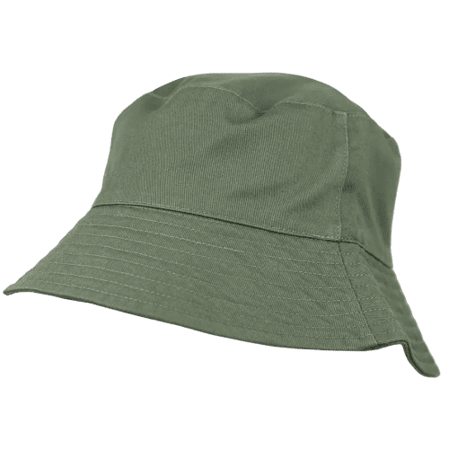 Custom branded Cotton Bucket Hats in Olive by Total Merchandise